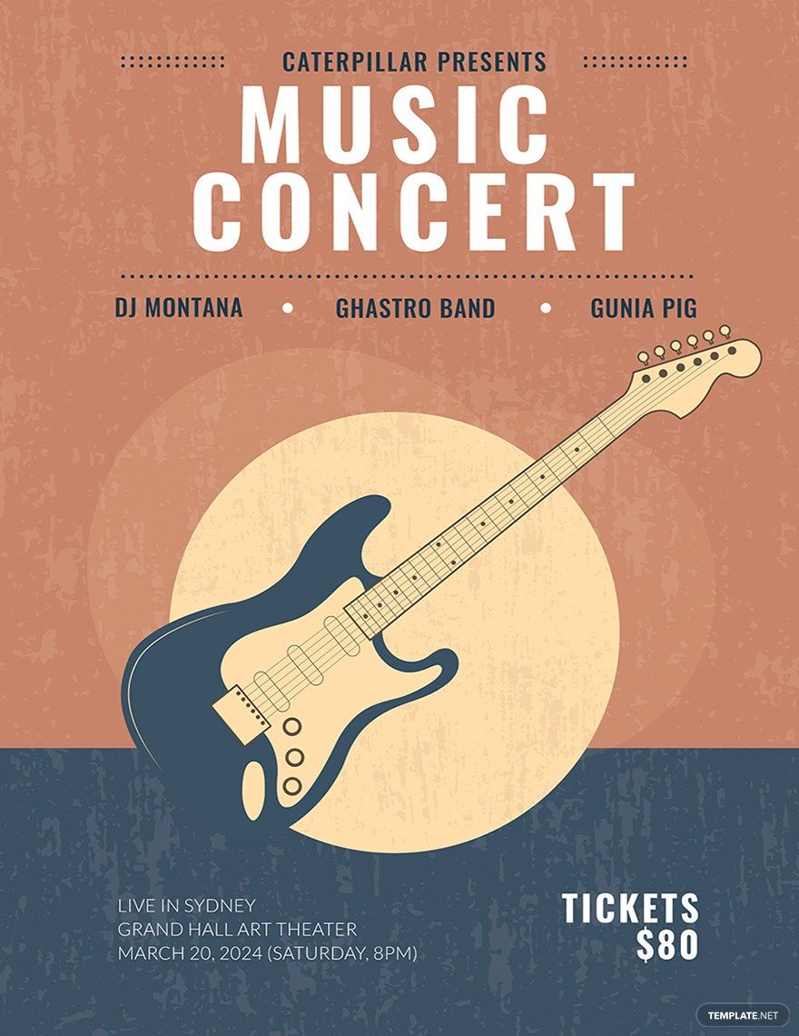 Live Band concert tour poster 2026